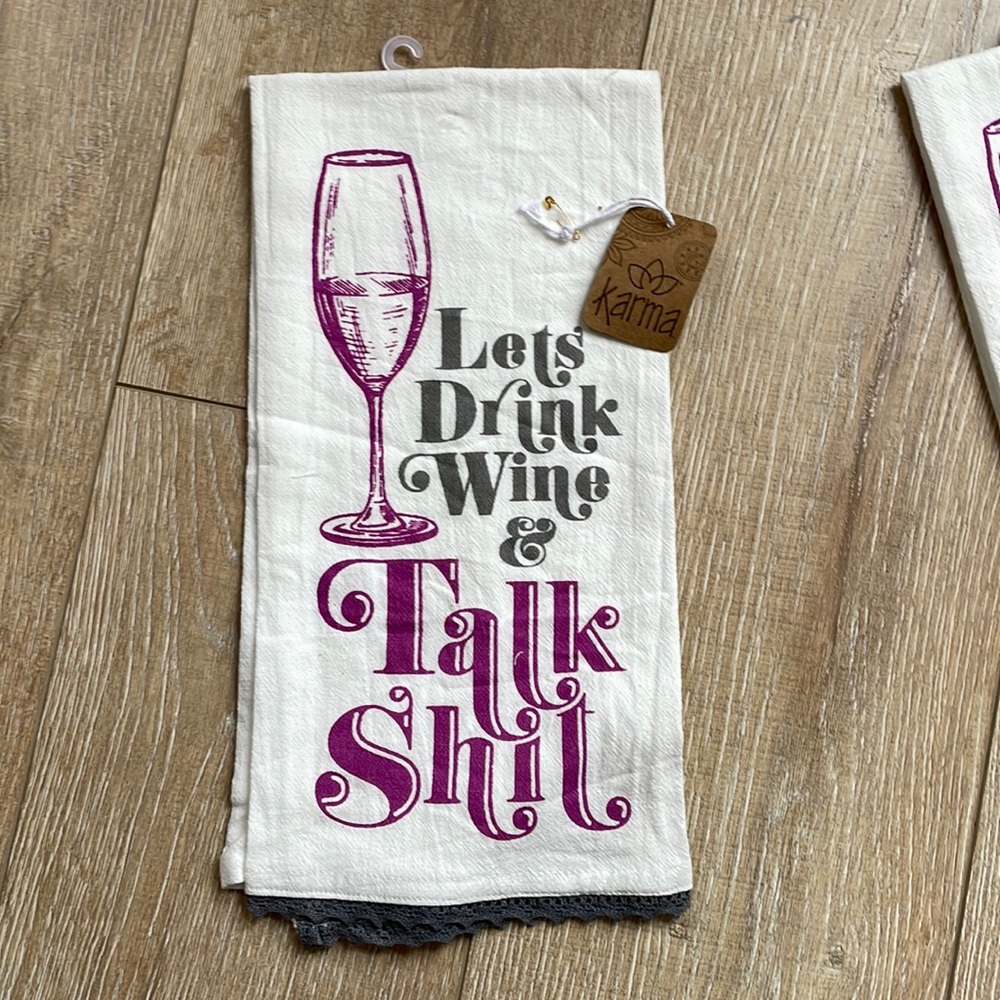 Wine tea towel